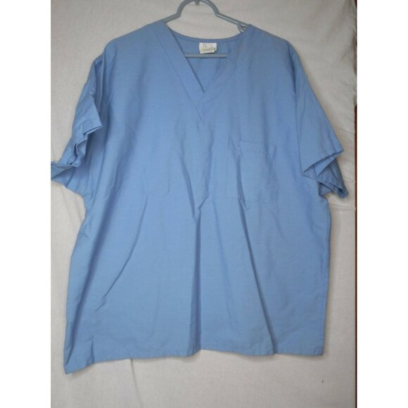 White Swan Tops - White Swan light Blue Sz XL Scrub Top Medical